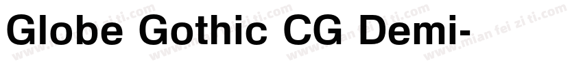 Globe Gothic CG Demi字体转换